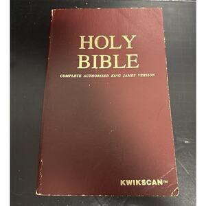 The Holy Bible In Kwikscan Complete Authorized King James Version